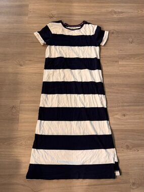 J. Crew Crewcuts Striped maxi T shirt dress size Youth 10 girls